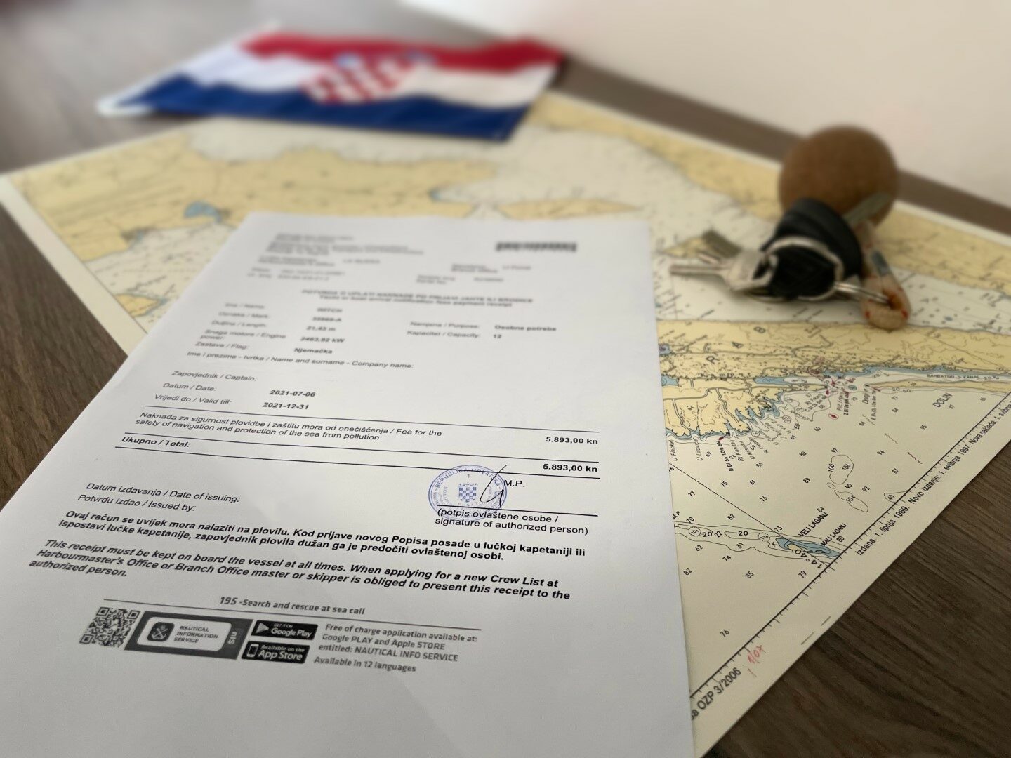 Permit Vignette Navigation Fee Croatia Kroatien Croazia1 Large[1]