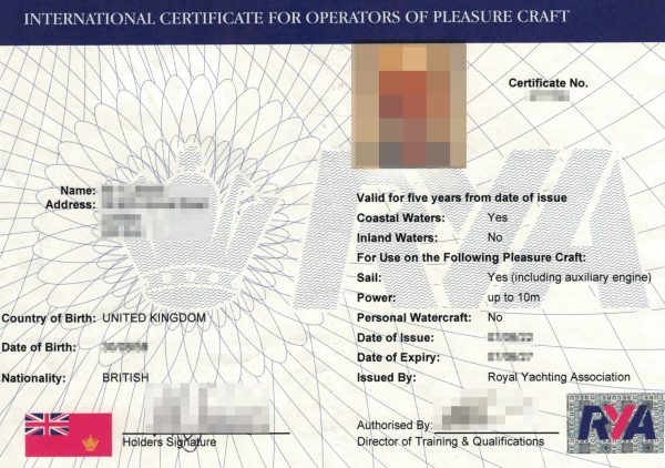International Certificate For Operators Of Pleasure Craft International Certificate For Operators Of Pleasure Craft